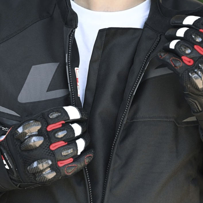 Campera LS2 Apex Hombre Negro / Gris